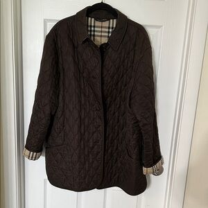 Burberry Dark Brown Quilted Jacket